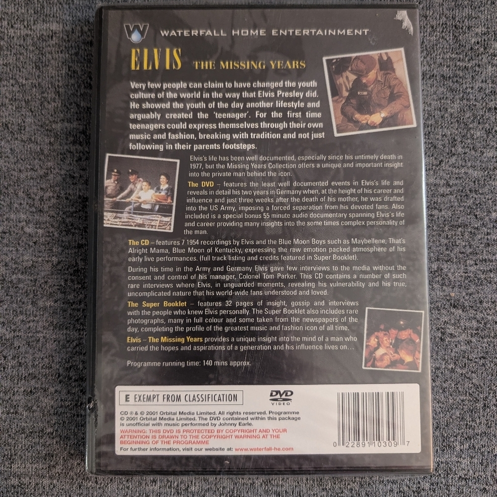 Elvis Presley - The Missing Years (DVD, 2002, Collectors Edition) Like N… - Picture 2 of 2